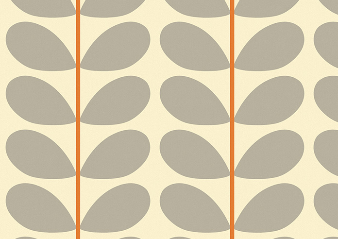 Orla Kiely Two Colour Stem, Warm Grey - Roman Blind - Image 7